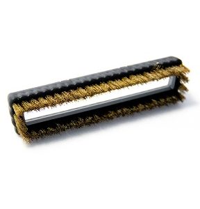 Rectangular small brush – Brass bristles for removing animal hair